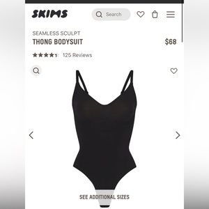 SKIMS seamless sculpt thong bodysuit